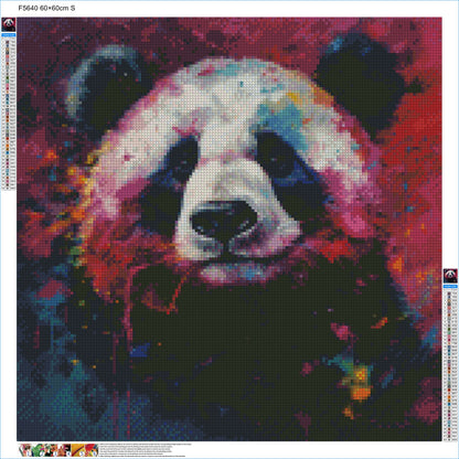 Colourful Panda - Diamond Kit - Painted Memory