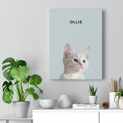 Custom Pet Portrait (Canvas)