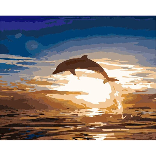 Dolphin - Painting by Numbers - Painted Memory