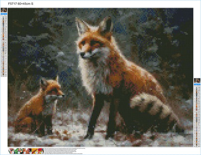 Foxy Motherly Love - Diamond Kit - Painted Memory