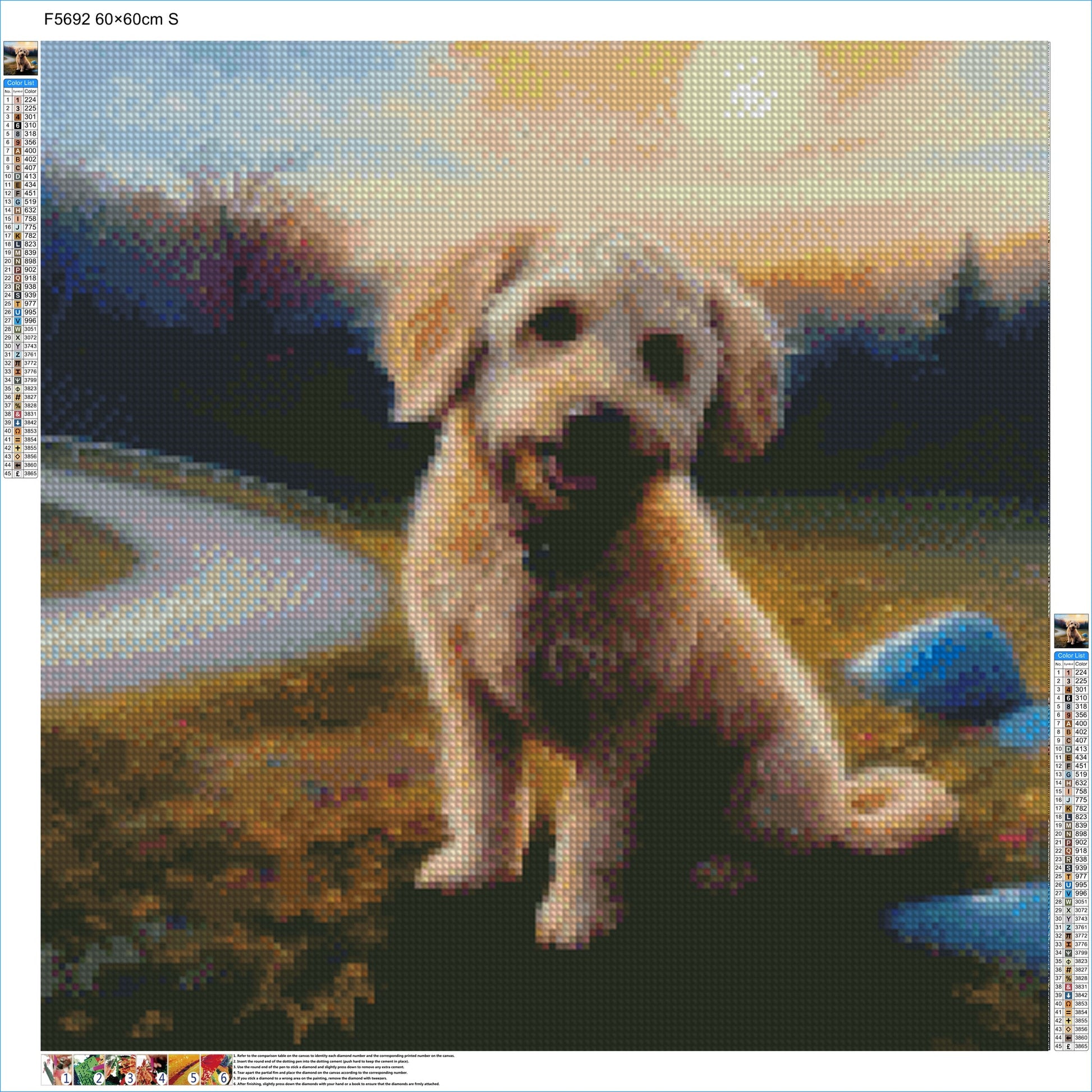 Happy Hound Hue - Diamond Kit - Painted Memory