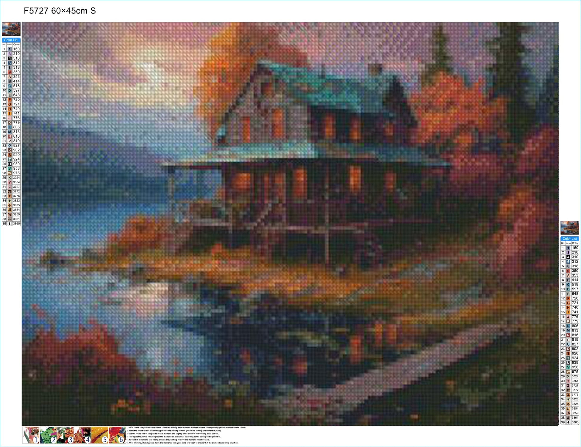 Old House at Dusk - Diamond Kit - Painted Memory