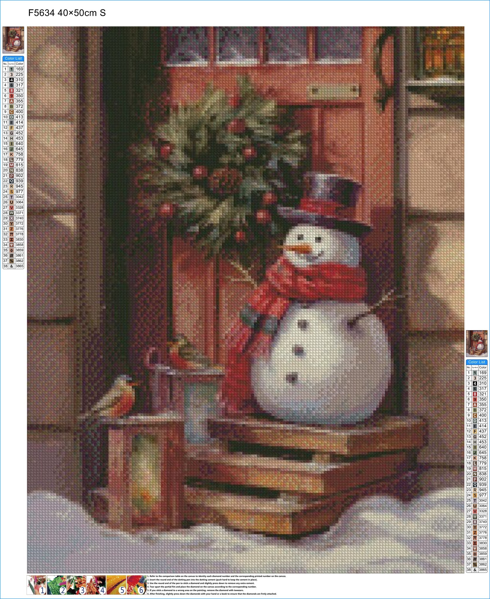 Playful Snowman - Diamond Kit - Painted Memory