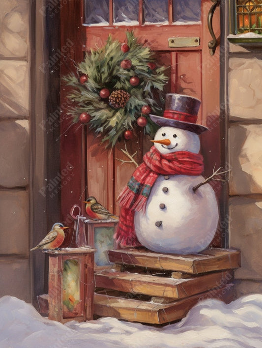 Playful Snowman - Diamond Kit - Painted Memory